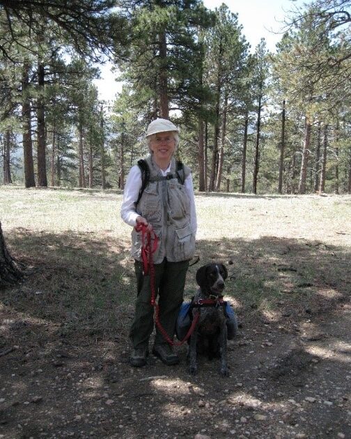 Jean Tate and Riley at White Ranch OS Park