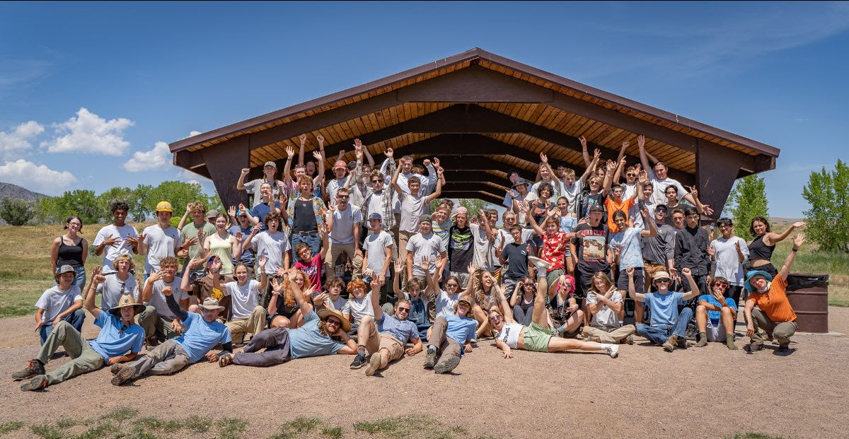 2022 Trail Stewardship Team poses for group picture